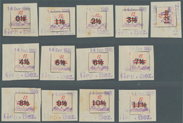 19726 Deutsche Lokalausgaben Ab 1945: 1945: GROSSRÄSCHEN, Vorläufer 12Pfg "Uhrzeit" Ungezähnt Mit Den Uhrz - Sonstige & Ohne Zuordnung