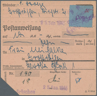 19730 Deutsche Lokalausgaben Ab 1945: 1945, GROSSRÄSCHEN, 20 Pfg. Freimarke September 1945 Als EF Auf Port - Sonstige & Ohne Zuordnung