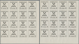 19733 Deutsche Lokalausgaben Ab 1945: GROßRÄSCHEN, 1945: Freimarken-Ausgabe 3 Pf - 5 Pf, 8 Pf - 10 Pf, 20 - Andere & Zonder Classificatie