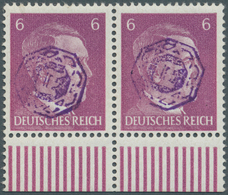 19735 Deutsche Lokalausgaben Ab 1945: Löbau: 1945, 6 Pfg. Hitler Mit Blauviolettem, Kopfstehendem Aufdruck - Sonstige & Ohne Zuordnung