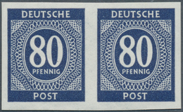 19784 Alliierte Besetzung - Gemeinschaftsausgaben: 1946, 80 Pfg. Kontrollratsausgabe Waagerechtes Postfris - Other & Unclassified