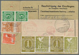 19807 Alliierte Besetzung - Gemeinschaftsausgaben: 1948, Zehnfachfrankatur, Paketkarte Für Ein Paket Mit 1 - Other & Unclassified