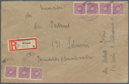 19828 Sowjetische Zone - Mecklenburg-Vorpommern: 1945, 6 Pf Dkl'rotviolett Auf Glattem Papier, 7 Stück (3e - Other & Unclassified