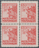19858 Sowjetische Zone - Mecklenburg-Vorpommern: 1946, 12 Pfg. Abschiedsserie Lebhaftbraunrot Als Postfris - Other & Unclassified