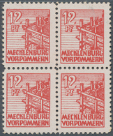 19858 Sowjetische Zone - Mecklenburg-Vorpommern: 1946, 12 Pfg. Abschiedsserie Lebhaftbraunrot Als Postfris - Sonstige & Ohne Zuordnung