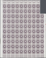 19898 Sowjetische Zone - Ost-Sachsen: 1945, Ziffernzeichnung 8 Pf. Schwarzviolett Im Nahezu Vollständigen - Autres & Non Classés