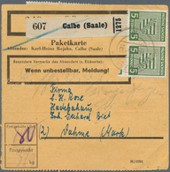 19952 Sowjetische Zone - Provinz Sachsen: 1945, 5 Pf Dkl'olivgrün, 16 Stück Als Portogerechte Massen-MeF A - Andere & Zonder Classificatie