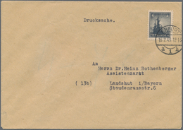 19968 Sowjetische Zone - Thüringen: 1946, 4 Pf Bläulichschwarzgrau, EF Auf Drucksache Der 2.Gewichtsstufe - Other & Unclassified