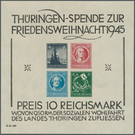 19988 Sowjetische Zone - Thüringen: 1945, Großer Weihnachtsblock "Thüringer Spende Zur Friedensweihnacht 1 - Other & Unclassified