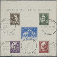 19999 Sowjetische Zone - Thüringen: 1946, Theaterblock Mit Den Wertstufen 6 Pf Bis 40 Pf, Mit Wz. XZ "Stuf - Sonstige & Ohne Zuordnung