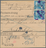 20118 Sowjetische Zone - Bezirkshandstempel - V - Bez. 27 (Leipzig): 1948, 2 X 20 Pf Arbeiter Mit Handstem - Other & Unclassified