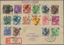 20127 Sowjetische Zone - Bezirkshandstempel - VIII - Bez. 37 (Schwerin): 1948, Sammlerbrief Mit Arbeitersa - Autres & Non Classés