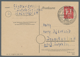 20182 DDR: 1949, "Postgewerkschaft" Je Als Portorichtige EF Auf Postkarte Im In- Bzw. Auslandsverkehr, Tad - Sonstige & Ohne Zuordnung