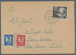 20184 DDR: 1949, "Postgewerkschaft Und Tag Der Marke" Komplett Auf Leicht überfrank. Brief Von WUTHA (THÜR - Autres & Non Classés