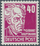 20220 DDR: 1952/1953, 20 Pfg. "Gerhard Hauptmann", Exemplar In Einwandfreier Qualität, Geprüft Weigelt BPP - Andere & Zonder Classificatie
