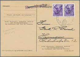 20249 DDR: 1953, Freimarke Fünfjahresplan 6 Pf Mit Aufdruck Einer Schwarzen '5', Sog. "Kleine"-Fälschung Z - Other & Unclassified