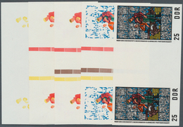 20290 DDR: 1968, Nationale Mahn- Und Gedenkstätte Sachsenhausen 25 Pf. Glasfenster 'Partisanenkampf' In 5 - Other & Unclassified