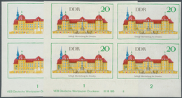 20298 DDR: 1968, Bedeutende Bauwerke 20 Pf. 'Schloß Moritzburg Bei Dresden' In 5 Verschiedenen Ungezähnten - Other & Unclassified