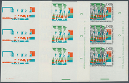 20328 DDR: 1969, Deutsches Turn- Und Sportfest Leipzig 20+5 Pf. 'Ausstellung Kunst Und Sport' In 3 Verschi - Other & Unclassified