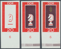 20330 DDR: 1969, Schach-Mannschaftsweltmeisterschaft Der Studenten In Dresden 20 Pf. 'Schachfigur Springer - Other & Unclassified