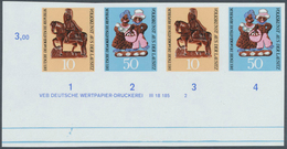 20335 DDR: 1969, Volkskunst Aus Der Lausitz 10 Pf. 'Form Für Weihnachtsgebäck' Und 50 Pf. 'Handgeformtes B - Other & Unclassified