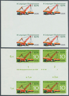 20362 DDR: 1974, Leipziger Herbstmesse 10 Pf. 'Eisenbahndrehkran EDK 2000' In 5 Verschiedenen Ungezähnten - Other & Unclassified