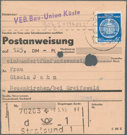 20373 DDR - Dienstmarken A (Verwaltungspost B): 1954, 60 Pf Ultramarin, EF Auf Postanweisung über 125 Mark - Other & Unclassified
