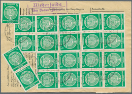 20384 DDR - Dienstmarken A (Verwaltungspost B): 1957, 5 Pf Smaragdgrün, 24 Stück Als Portogerechte Massen- - Other & Unclassified