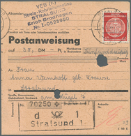 20385 DDR - Dienstmarken A (Verwaltungspost B): 1957, 40 Pf Rot, EF Auf Postanweisung über 35 Mark Im Orts - Andere & Zonder Classificatie