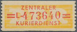 20389 DDR - Dienstmarken B (Verwaltungspost A / Zentraler Kurierdienst): 1958, Wertstreifen Für Den ZKD, 2 - Andere & Zonder Classificatie