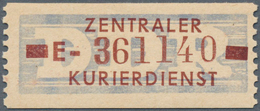 20394 DDR - Dienstmarken B (Verwaltungspost A / Zentraler Kurierdienst): 1958, 10 Pfg E = Leipzig, Tadello - Autres & Non Classés