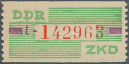 20396 DDR - Dienstmarken B (Verwaltungspost A / Zentraler Kurierdienst): 1959, Wertstreifen Für Den ZKD, 1 - Sonstige & Ohne Zuordnung