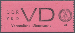 20408 DDR - Dienstmarken D (Vertrauliche Dienstsachen): 1965, Aufkleber Für Vertrauliche Diestsache, 20 Pf - Autres & Non Classés