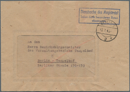 20500 Berlin - Vorläufer: 1945, MAGISTRATSPOST, Umschlag Ab BERLIUN C2k 13.7.45 Mit Vorgeschriebenem Hinwe - Briefe U. Dokumente