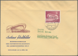 20585 Berlin: 1958, 3 DM Kongresshalle Auf Amtlichem FDC "(1) BERLIN NW 40 E Kongresshalle 26.4.58" - Other & Unclassified