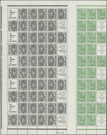 20595 Berlin - Markenheftchenbogen: 1952, Zusammendruckbogen Bauten Mit Je 5 H-Blättern Nr. 5 Bis 10, Boge - Markenheftchen