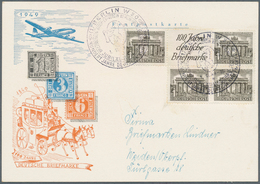 20597 Berlin - Zusammendrucke: 1949, Berliner Bauten, Fünf FDC Jeweils Mit Waagerechten Zusammendrucke "10 - Se-Tenant