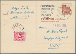 20609 Berlin - Ganzsachen: 1966: Lorsch 20 Pfg Auslands-Antwortkarte. Beide Teile Zusammenhängend Und Aus - Autres & Non Classés