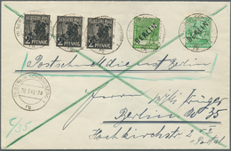 20612 Berlin - Postschnelldienst: 1949, Schnelldienstbrief 1.- DM Im Ersten Tarif Mit 3 X 2, 10 Und 84 Pfe - Brieven En Documenten