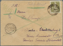 20626 Berlin - Postschnelldienst: 1949, Schnelldienstbrief Im Tarif I 1.- DM Mit 1.- DM Stephan Als EF Ab - Brieven En Documenten