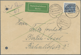 20629 Berlin - Postschnelldienst: 1951, PSD-Brief 80 Pfennig Bauten I Sonntagsfahrt Ab Halensee 1 29.7.51 - Brieven En Documenten