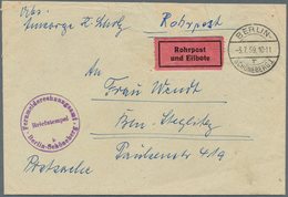 20641 Berlin - Postschnelldienst: 1959, Umschlag Postsache Gebührenfrei Als Rohrpost-Eilboten Schöneberg 1 - Lettres & Documents