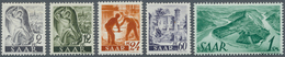 20689 Saarland (1947/56): 1946, Freimarken Neuauflage Ohne Aufdruck Einwandfrei Postfrisch, Dabei 226 II F - Ungebraucht