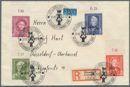 20806 Bundesrepublik Deutschland: 1949, Helfer Der Menschheit, Philatelistischer R-Brief Mit Kompletter Se - Other & Unclassified