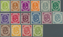 20812 Bundesrepublik Deutschland: 1951: Posthorn, Postfrischer Luxussatz, Signiert. (KW Michel 2.200,- ?) - Andere & Zonder Classificatie
