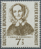 20854 Bundesrepublik Deutschland: 1955, Wohlfahrt 7 Pfg., Unterdruck Fehlend, Mit Vergleichsmarke, Mi. 750 - Autres & Non Classés