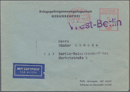 20856 Bundesrepublik Deutschland: 1957, Kriegsgefangenenangelegenheit "gebührenfrei": Vordruckumschlag Des - Autres & Non Classés