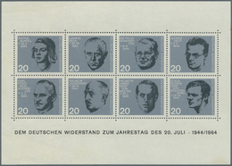 20870 Bundesrepublik Deutschland: 1964, Blockausgabe "Widerstandskämpferblock Tadellos Postfrisch Und Deko - Other & Unclassified