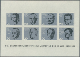 20872 Bundesrepublik Deutschland: 1964, Wiederstandskämpfer-Block UNGEZÄHNT Statt Gezähnt, Postfrisch Mit - Other & Unclassified