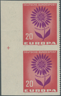 20877 Bundesrepublik Deutschland: 1964, 20 Pfg. Europa, Postfrisches Senkrechtes Randpaar Vom Linken Rand - Other & Unclassified